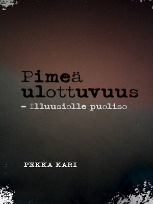 cover image of Pimeä ulottuvuus